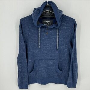 URBAN‎ PIPELINE Mens Blue Speckled Pullover Hoodie Casual Comfort Size Large
